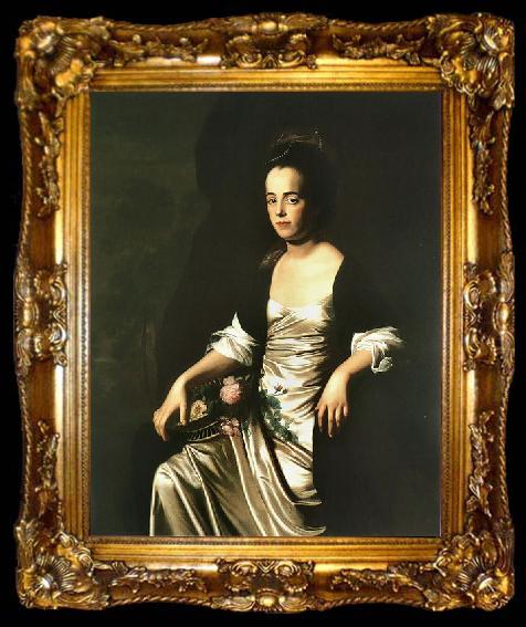 framed  John Singleton Copley Portrait of Mrs. John Stevens, ta009-2